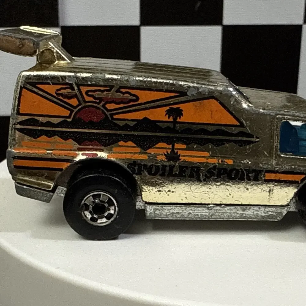 Hot Wheels Spoiler Sport 1976 Gold Chrome Blackwall Made In Hong Kong - Picture 6 of 9